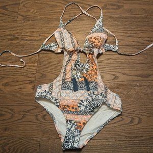 One Piece Swimsuit with Cutouts